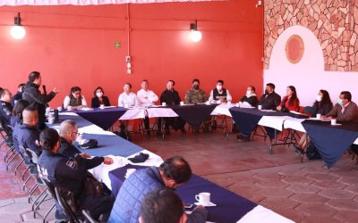 El Presidente Municipal Juan Carlos García Márquez asistio a la mesa de seguridad que se llevó a cabo en el municipio de Santa Cruz Xoxocotlán