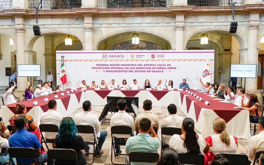 El Presidente Municipal Juan Carlos García Márquez asistió a la 1era Sesión Ordinaria del Sistema Local de Protección integral de los derechos de los niños y Adolescentes del Estado de Oaxaca